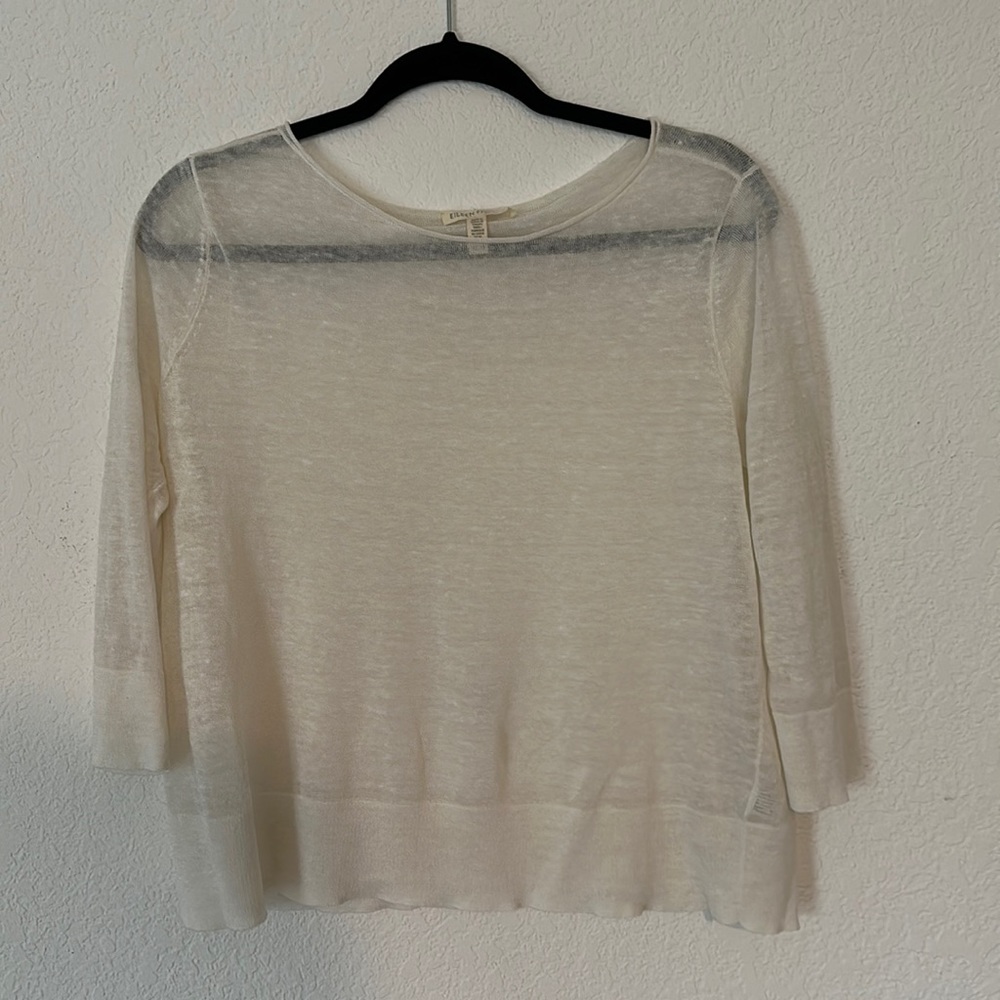 Eileen fisher sheer sweater